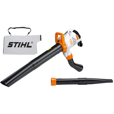 SOPLADOR ASPIRADOR STIHL SHE 81 DE 1400 W CON SACO RECOGEDOR