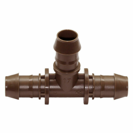 TE ESTRIADA RAINBIRD 17 MM. PARA TUBERÍA DE GOTEO