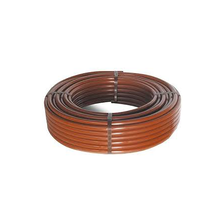 ROLLO DE 25 M. DE TUEBERÍA DE GOTEO LISA MARRÓN DE 16 MM. BD-FLEX