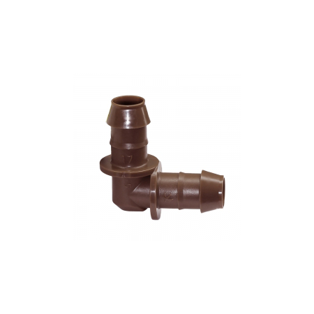 CODO ESTRIADO RAINBIRD 17 MM PARA TUEBERÍA DE GOTEO