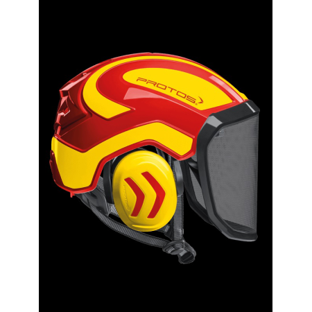 CASCO PROTOS INTEGRAL ARBORIST ROJO-AMARILLO
