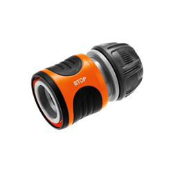 CONECTOR RÁPIDO STOP GARDENA PARA MANGURA DE 13 MM A 15 MM.