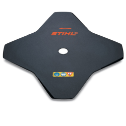 DISCO CORTAHIERBAS STIHL 4 DIENTES DIAMETRO 230 MM. / ORIFICIO INTERIOR 25.4 MM.