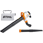 SOPLADOR ASPIRADOR STIHL SHE 81 DE 1400 W CON SACO RECOGEDOR